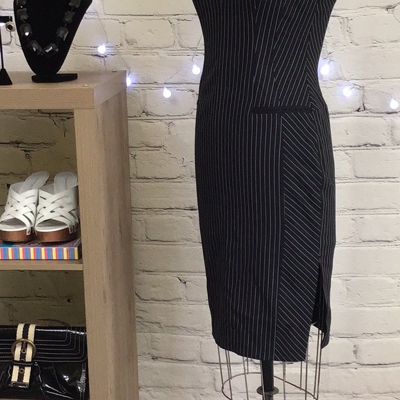 Altuzarra Navy Pinstripe Pencil Dress FRENCH size 34 - Picture 6 of 11